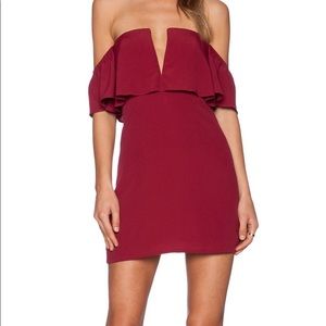 Red Off the Shoulder Dress